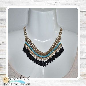 Gorgeous Bohemian Beaded Tassel Necklace